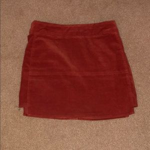 Orange ish tight skirt!